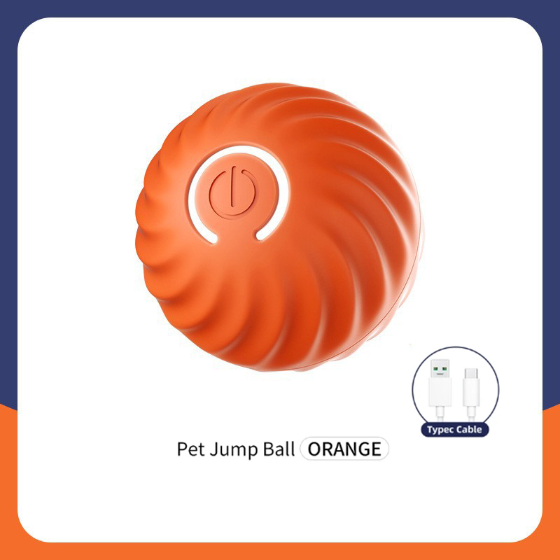 Automatic Moving Dog Ball - USB Charging Automatic Bouncing Moving Pet