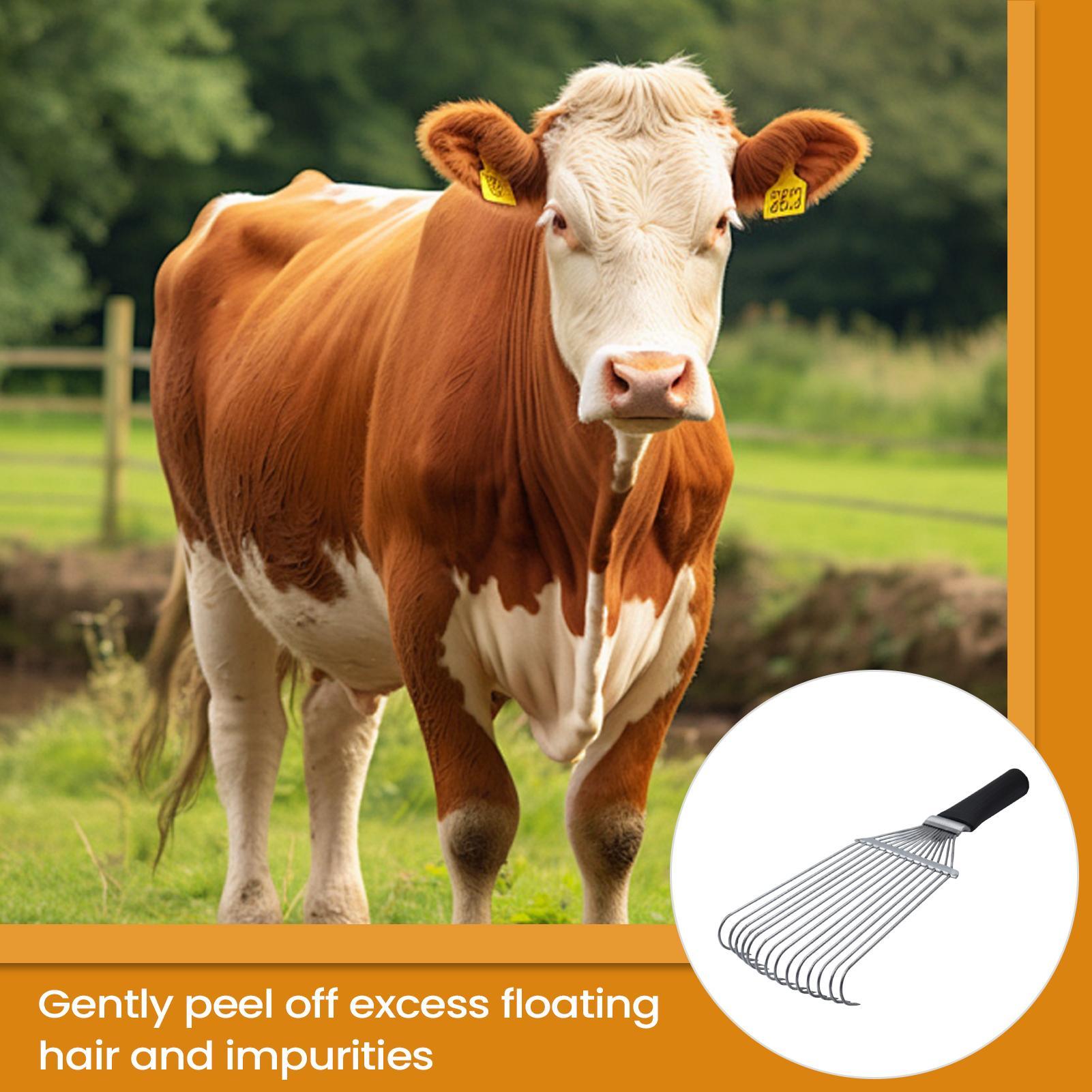 Pet Grooming - Horse Grooming Rake Shedding Brush Undercoat