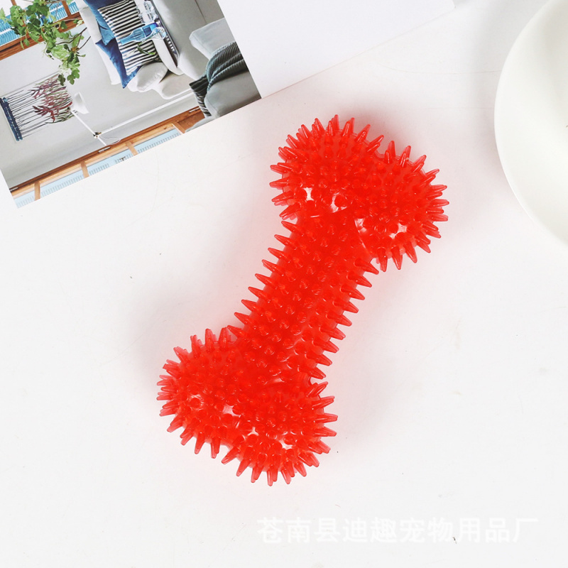 Teeth Cleaning Dog Chew Bone - Pet toy for large dogs, rubber
