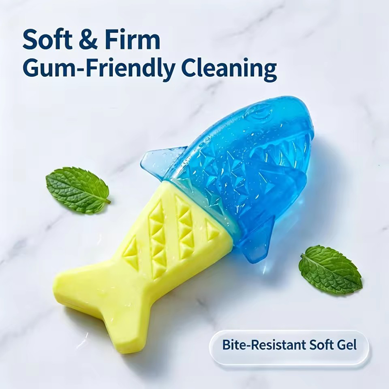 Teeth Cleaning Dog Chew Bone - Pet Fish Bone TPR Dog Toy