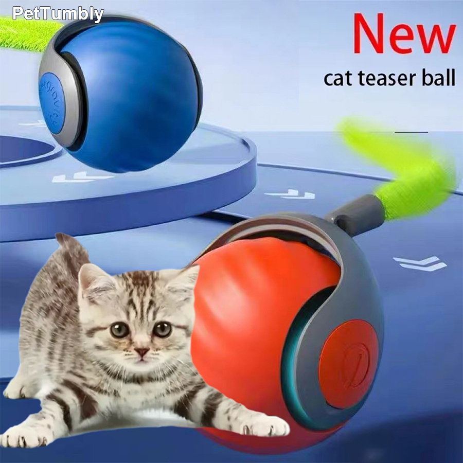 Automatic Moving Dog Ball - Interactive Cat Toy Ball Automatic Rolling