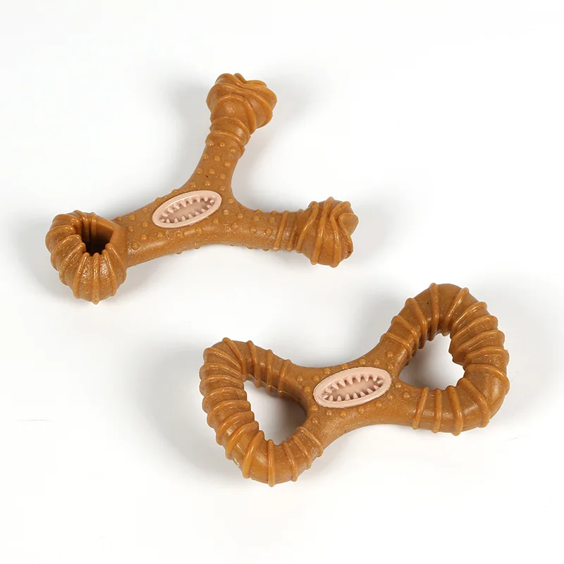 Indestructible Dog Chew Toy - New 15cm Large Breed Wooden Dog