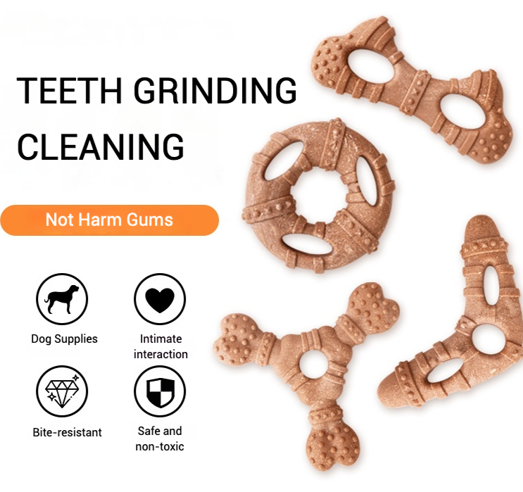 Teeth Cleaning Dog Chew Bone - Imitation Bone Molar Dog Toy Durable