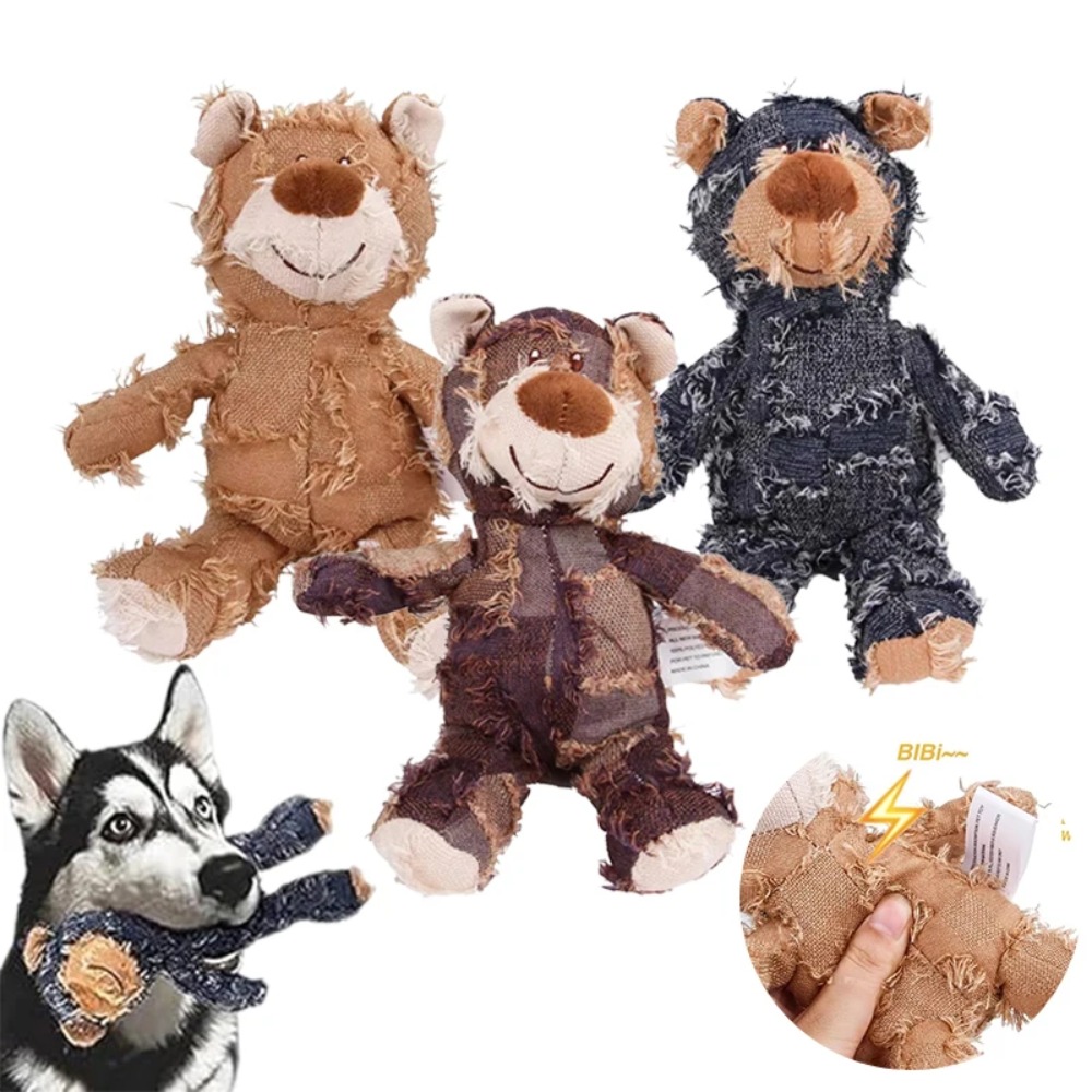 Indestructible Dog Chew Toy - Dog Companion for Chewers Indestructible Bear