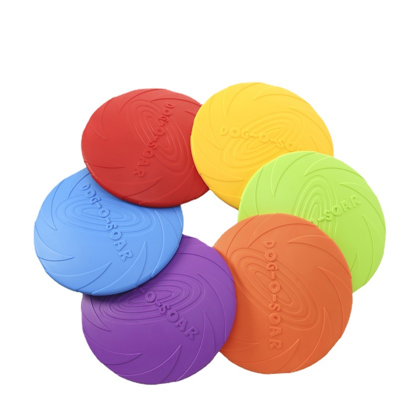 Flying Disc Dog Training Toy - Dog Toys Silicone Flying Disc Multicolor