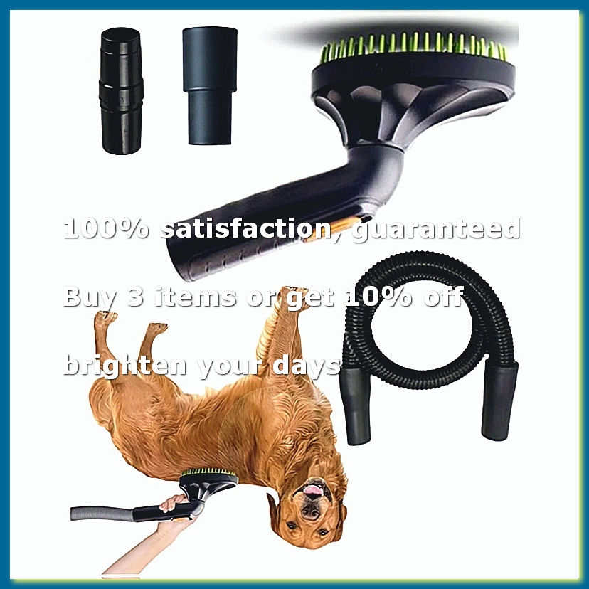 Pet Grooming - Shedding Brush Vacuum Attachment Kit -