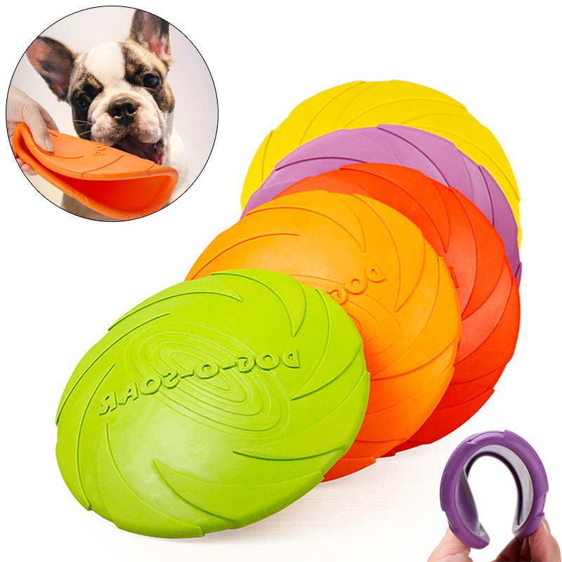 Flying Disc Dog Training Toy - TPR Big Dog Training Toy Flying