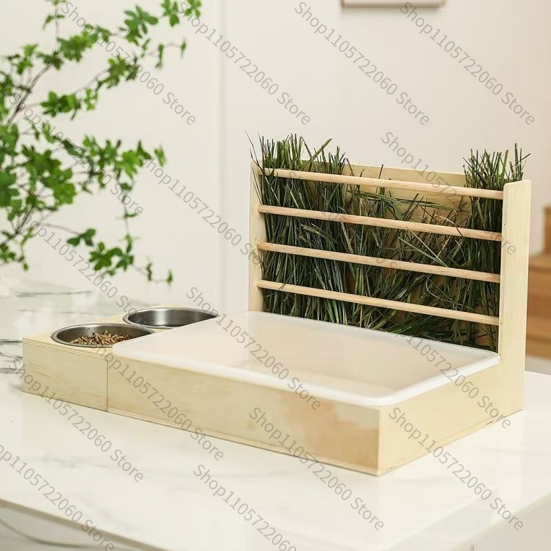 Wooden Rabbit Hay Feeder, Mini - Pet Beds 评论和价格
