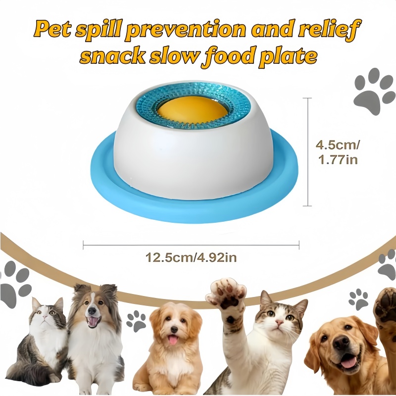 Pet Slow Food Bowl Dog Cat Lic - Dog Puzzle Feeder Toy 评论和价格