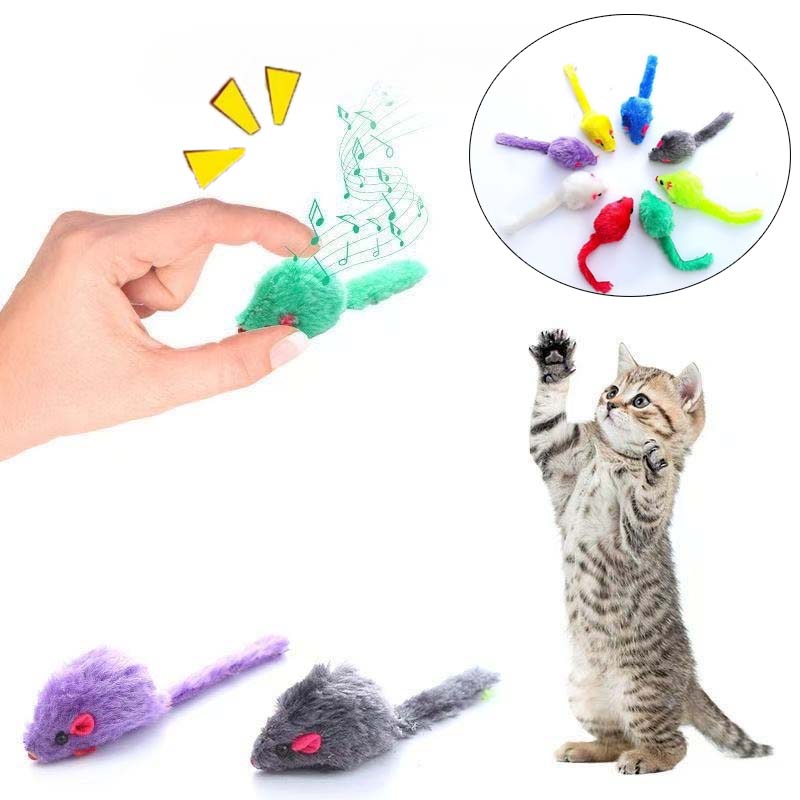 Cat Mouse Toy Squeaky Prefille - Catnip Interactive Plush Mouse 评论和价格