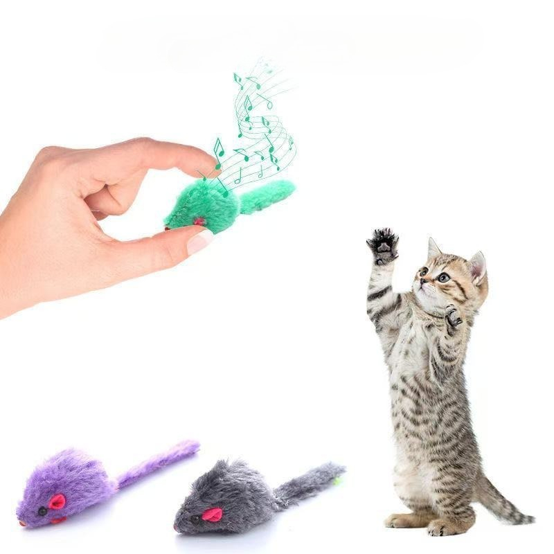 Cat Mouse Toy Squeaky Prefille - Catnip Interactive Plush Mouse 评论和价格