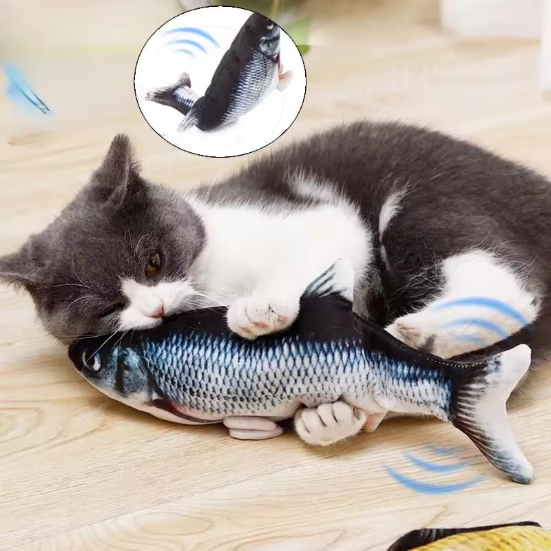 Cat Dog Toy Fish USB Charging  - Electric Floppy Fish Dog Toy 评论和价格