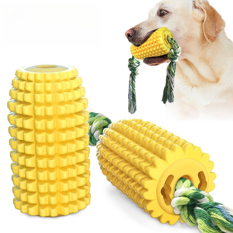 Corn-Shaped Dog Chew Toy for A - Dog Rope Toy Aggressive Chewers 评论和价格