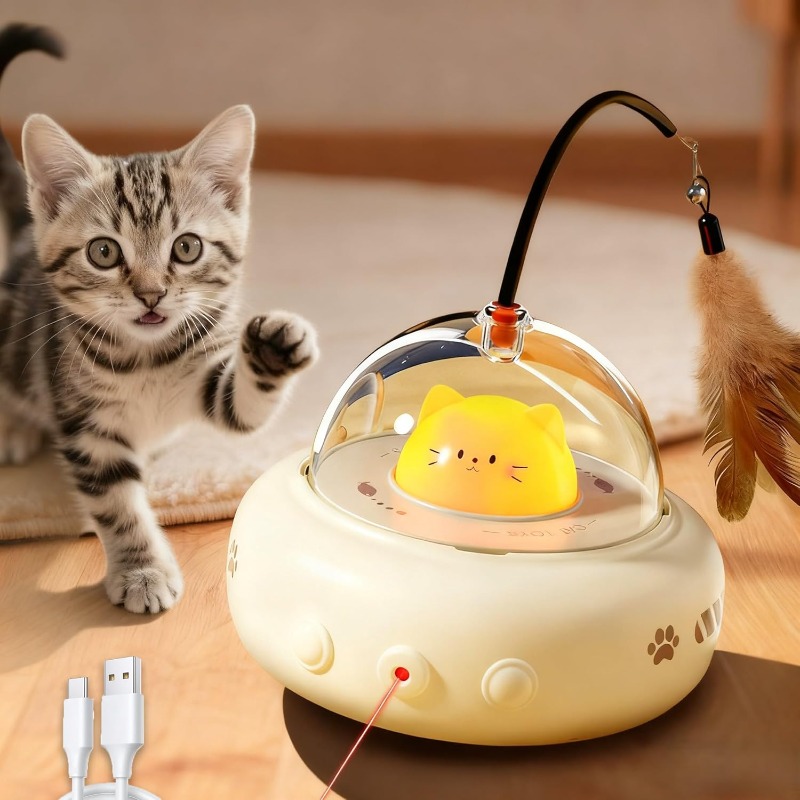 Low Noise 2 in 1 Rechargeable  - Laser Pointer Cat Toy Automatic 评论和价格