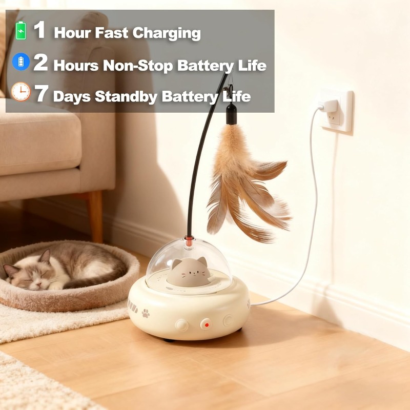 Low Noise 2 in 1 Rechargeable  - Laser Pointer Cat Toy Automatic 评论和价格