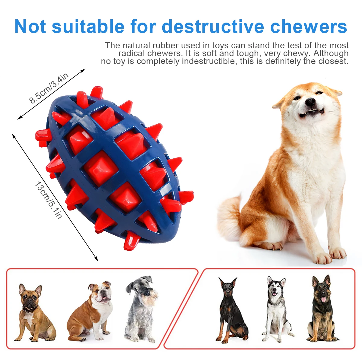 1/2Pcs Squeaky Dog Chew Toys I - Interactive Squeaky Plush Dog Toy 评论和价格
