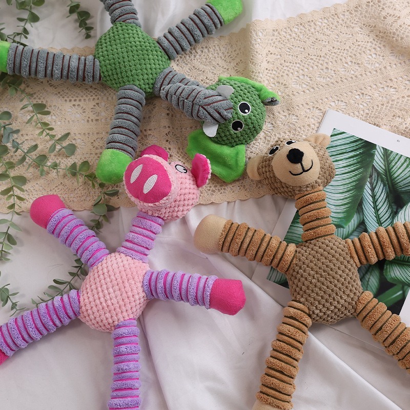 Animals Shape Pet Soft Plush C - Indestructible Dog Chew Toy 评论和价格