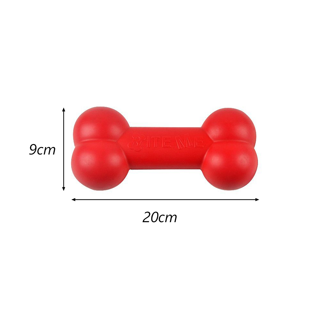 Red TPR Bone Dog Chew Toy Inde - Teeth Cleaning Dog Chew Bone 评论和价格