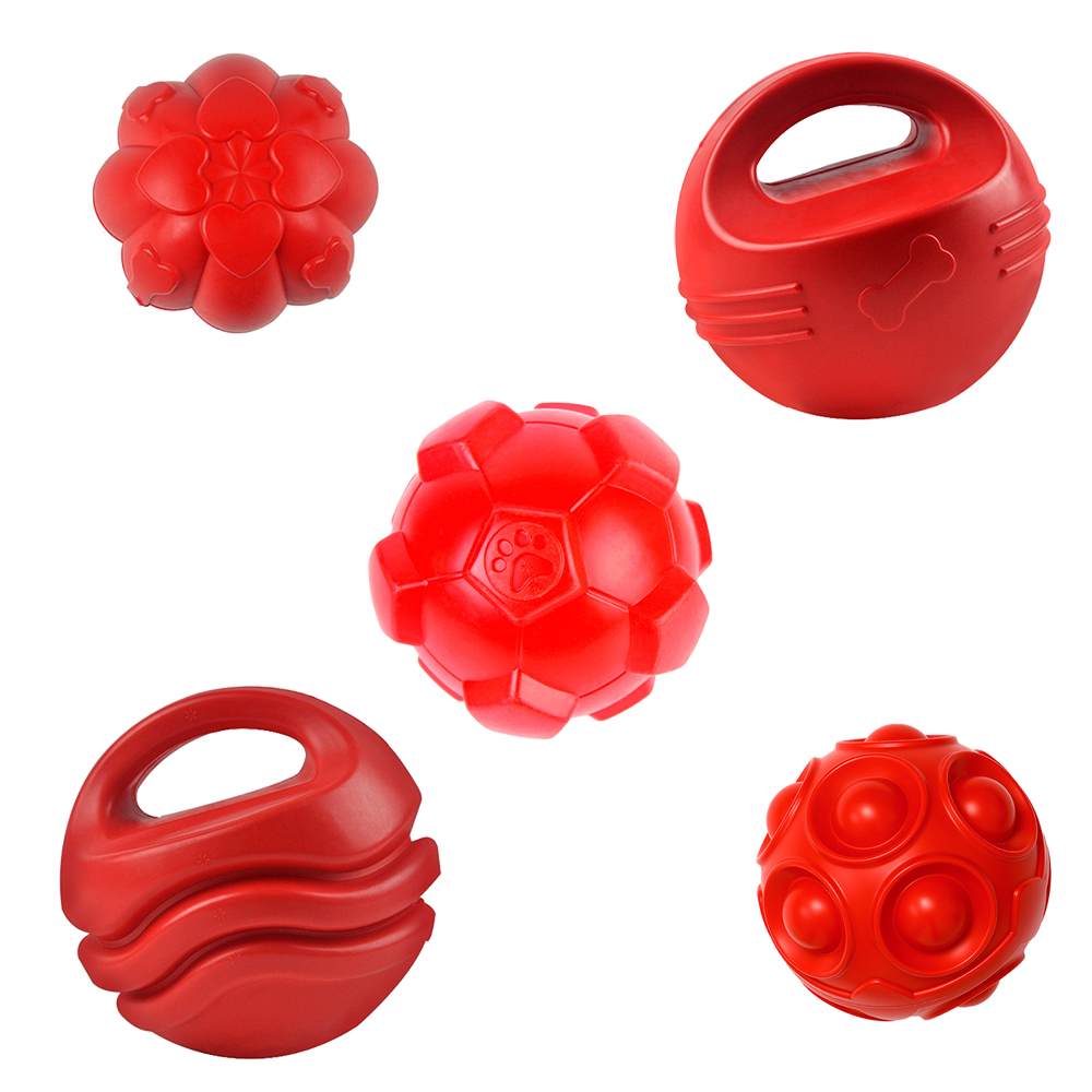 Red TPR Bone Dog Chew Toy Inde - Teeth Cleaning Dog Chew Bone 评论和价格