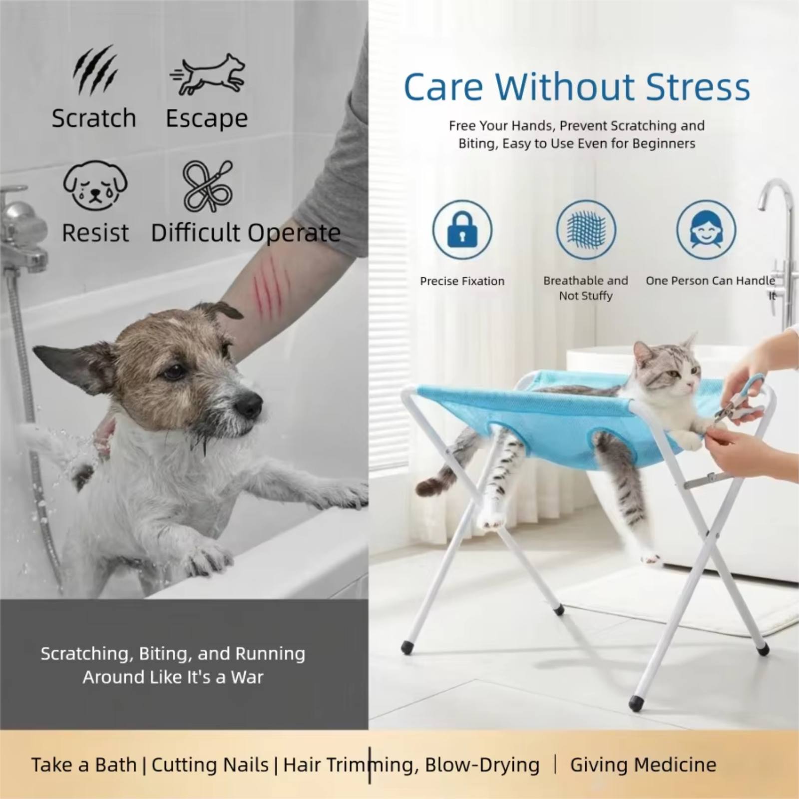 Foldable Pet Grooming Bed Anti - Pet Beds 评论和价格