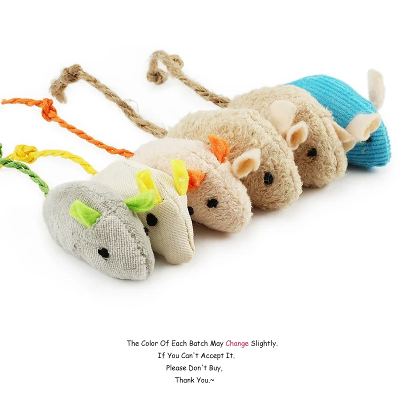 5-200Pcs Pet Toy Interactive P - Catnip Interactive Plush Mouse 评论和价格
