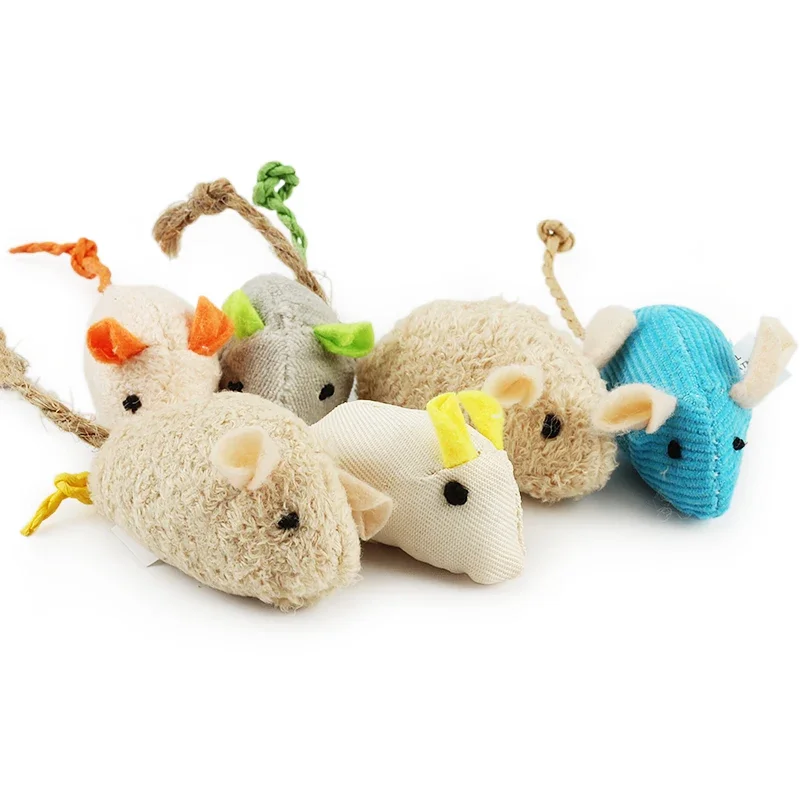 5-200Pcs Pet Toy Interactive P - Catnip Interactive Plush Mouse 评论和价格