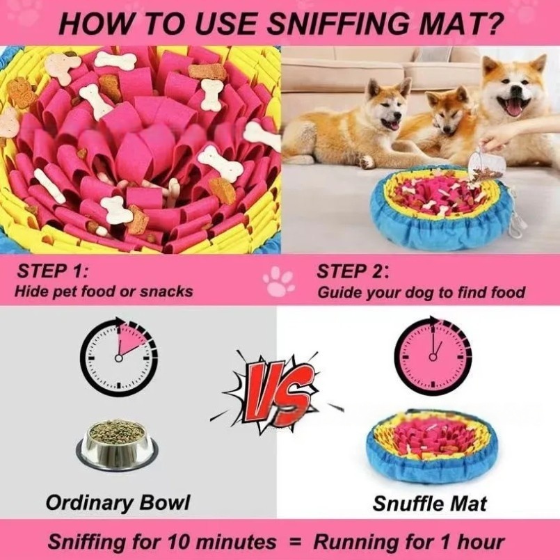 New Pet Sniffing Pad Flower-sh - Snuffle Mat For Dogs 评论和价格