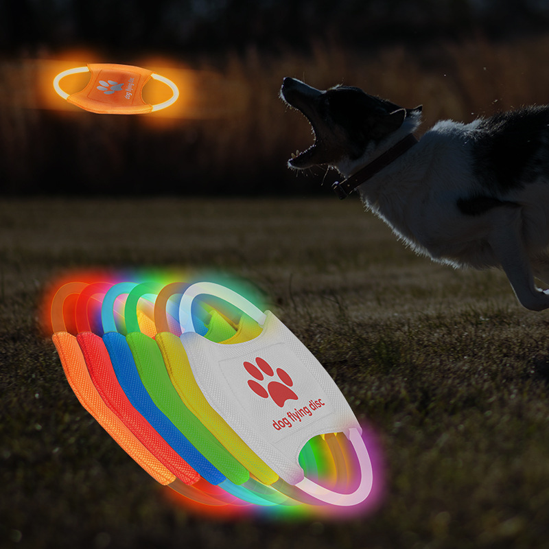 LED Dog Flying Disc,LED Light  - Flying Disc Dog Training Toy 评论和价格
