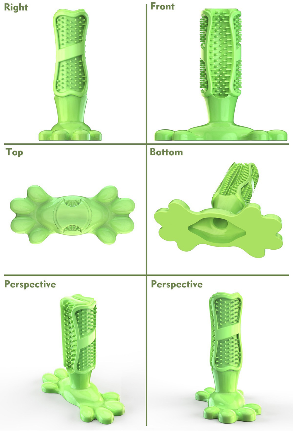 Pet Dog Cactus Interactive Rub - Rubber Treat Dispensing Dog Toy 评论和价格