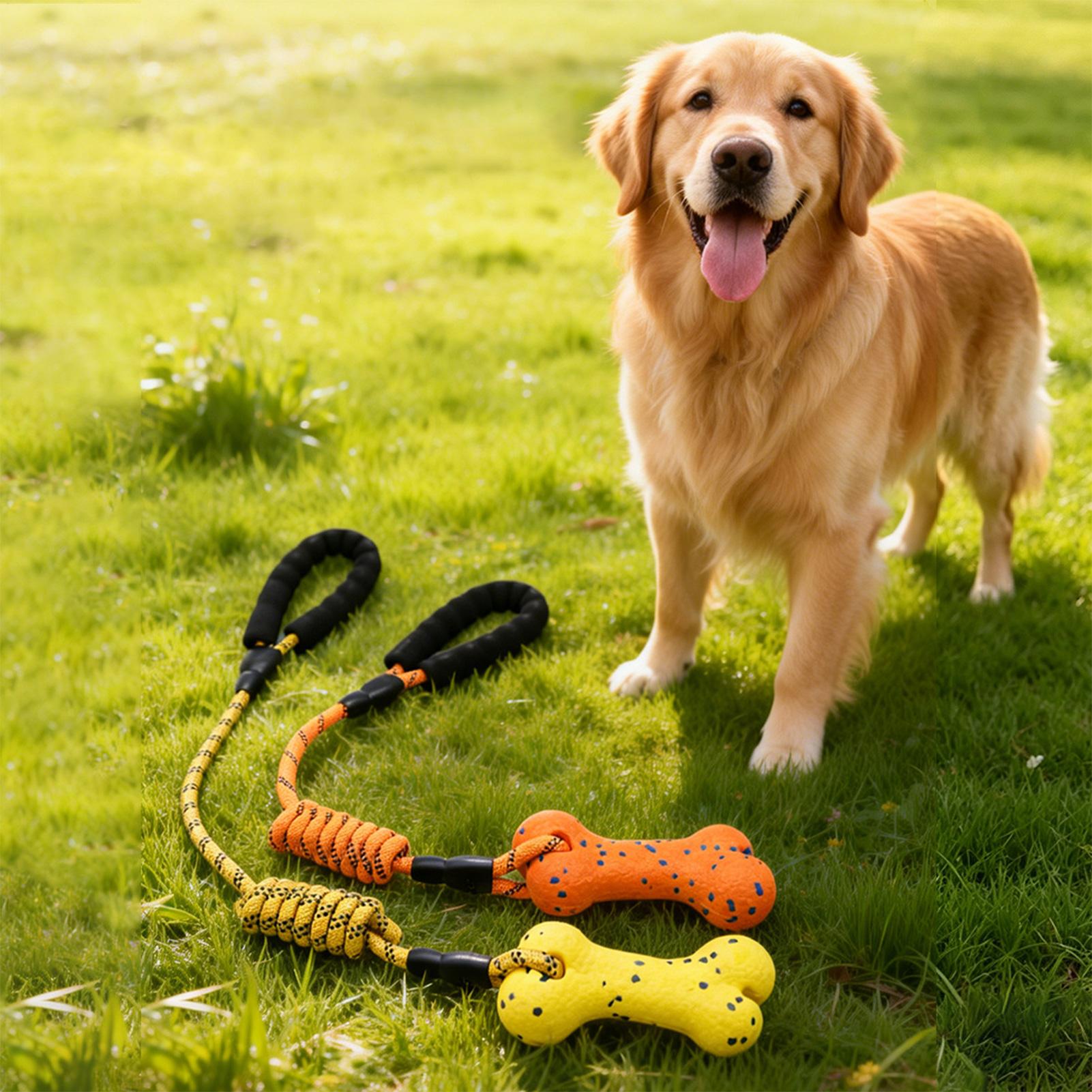 Rope Toy Chew Teething With Ha - Dog Rope Toy Aggressive Chewers 评论和价格