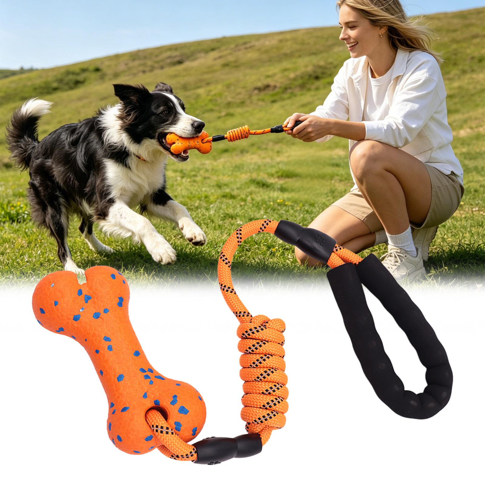 Rope Toy Chew Teething With Ha - Dog Rope Toy Aggressive Chewers 评论和价格