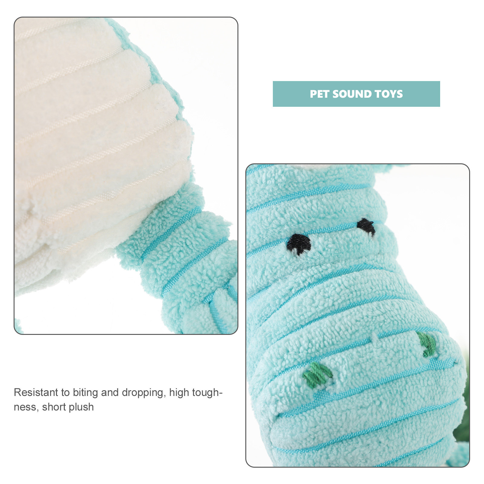 Striped Unicorn Plush Squeaky  - Flying Disc Dog Training Toy 评论和价格