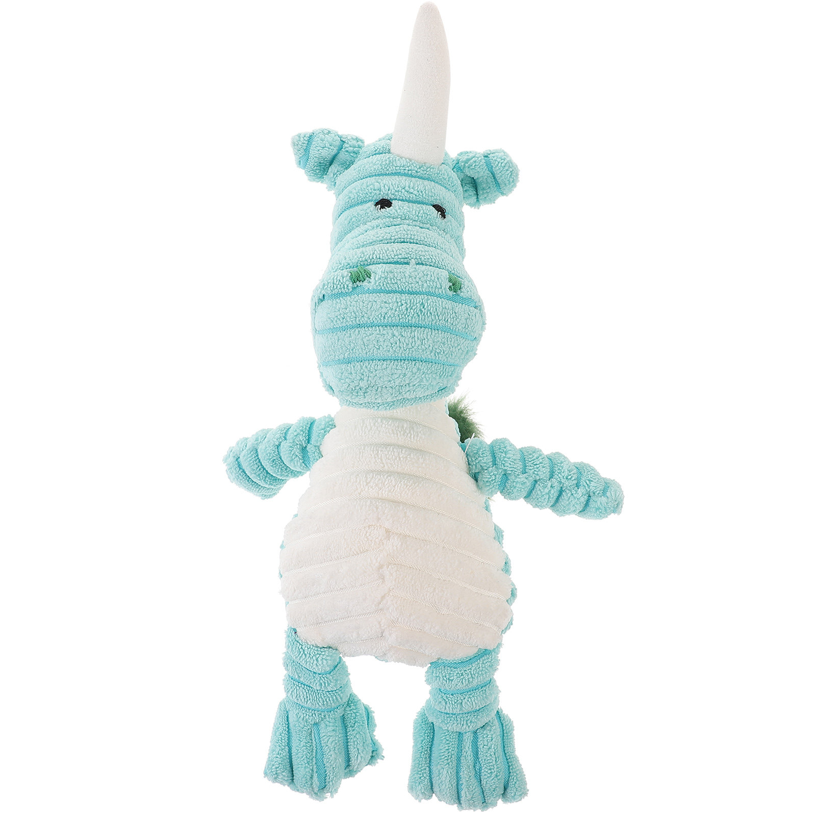 Striped Unicorn Plush Squeaky  - Flying Disc Dog Training Toy 评论和价格