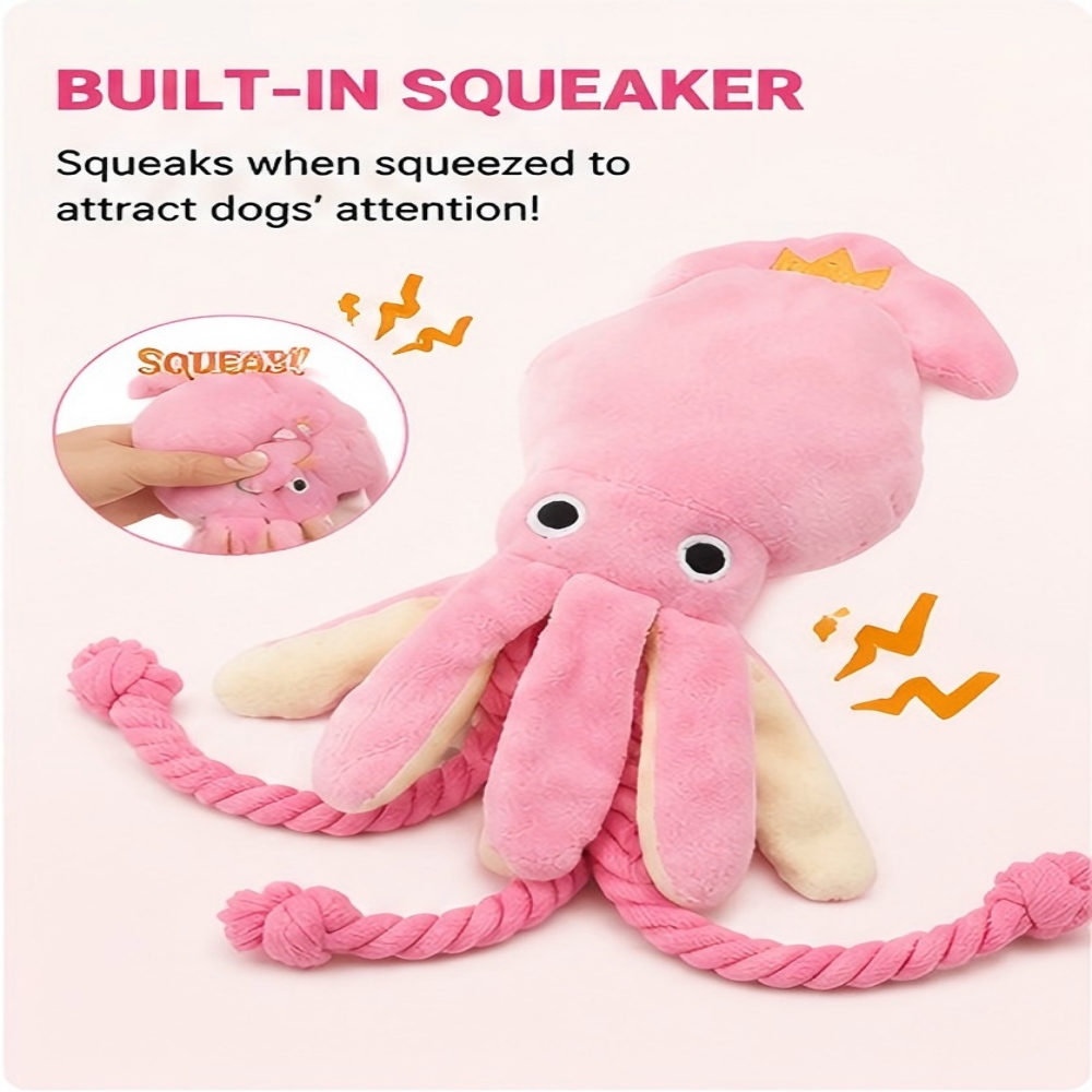 Giant Plush Octopus Dog Chew T - Dog Rope Toy Aggressive Chewers 评论和价格