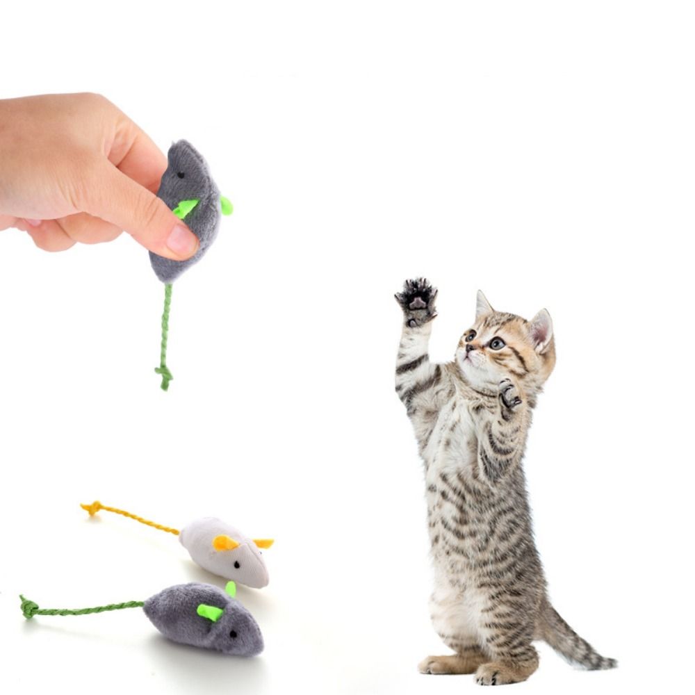2pcs Funny Plush Soft Interact - Catnip Interactive Plush Mouse 评论和价格