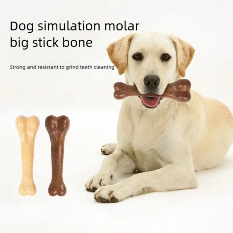 Dog Bone Chew Toy Durable Teet - Teeth Cleaning Dog Chew Bone 评论和价格