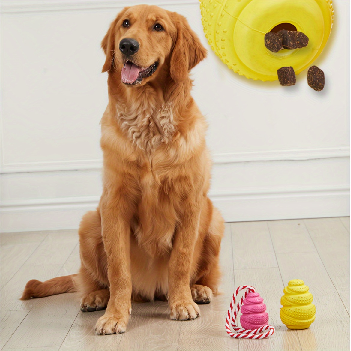 Durable Rubber Dog Chew Toy wi - Rubber Treat Dispensing Dog Toy 评论和价格