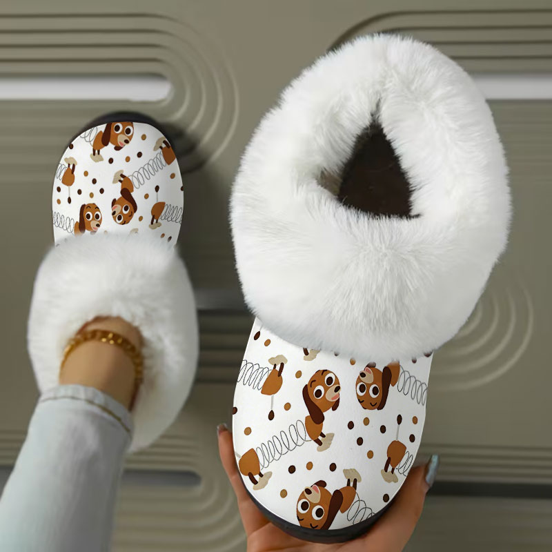 Slinky Dog Toy White Print Wom - Dog Toys 评论和价格