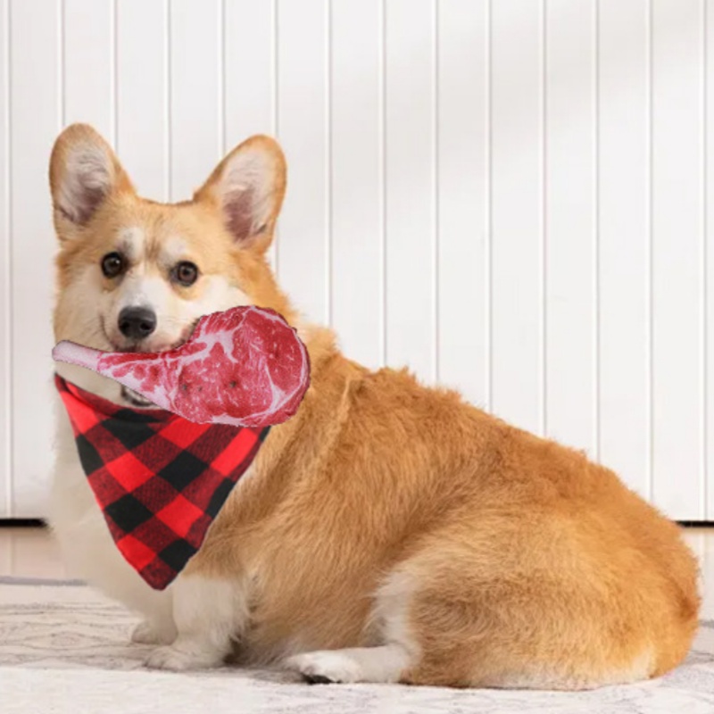 Simulated Steak Squeaky Dog To - Teeth Cleaning Dog Chew Bone 评论和价格