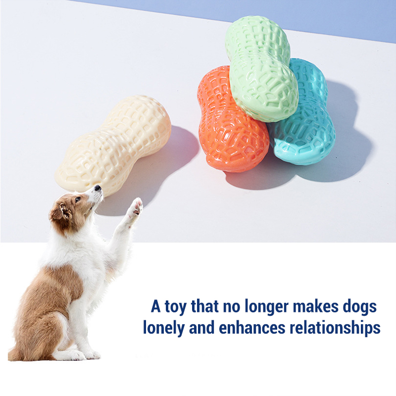 Squeaky Peanut Bone Dog Chew T - Teeth Cleaning Dog Chew Bone 评论和价格