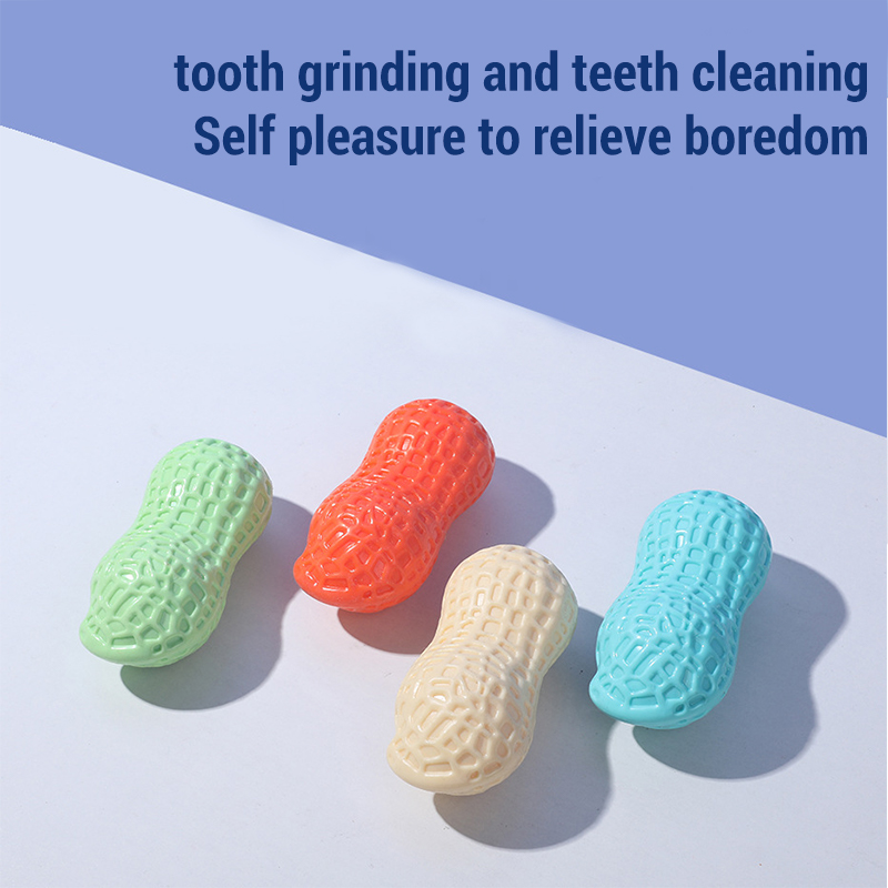 Squeaky Peanut Bone Dog Chew T - Teeth Cleaning Dog Chew Bone 评论和价格