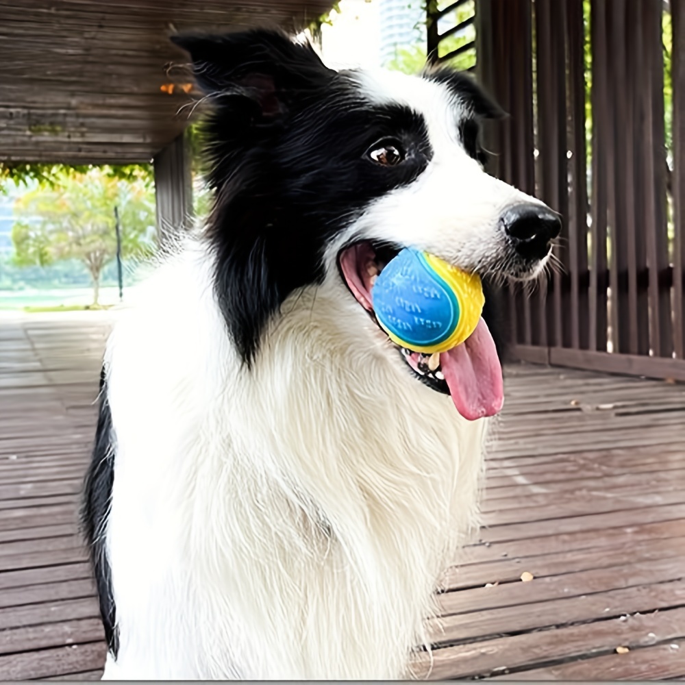 1pc Dog Toy Durable Crew Ball  - Interactive Squeaky Plush Dog Toy 评论和价格