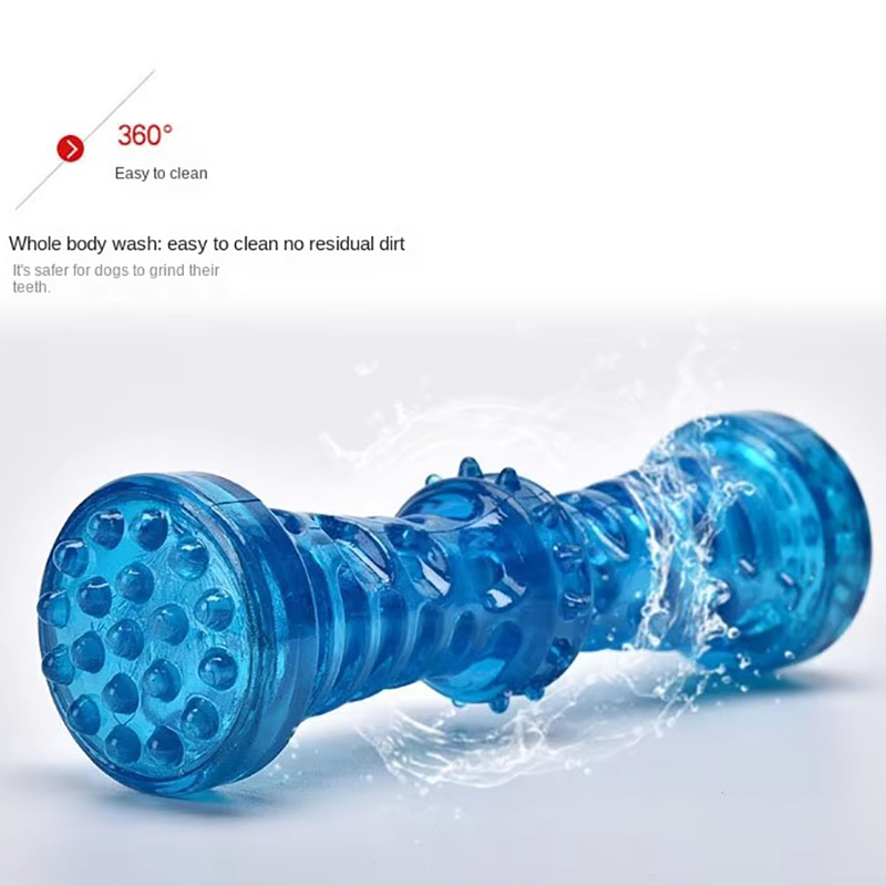 Squeaky Rubber Dog Chew Toy Bi - Teeth Cleaning Dog Chew Bone 评论和价格