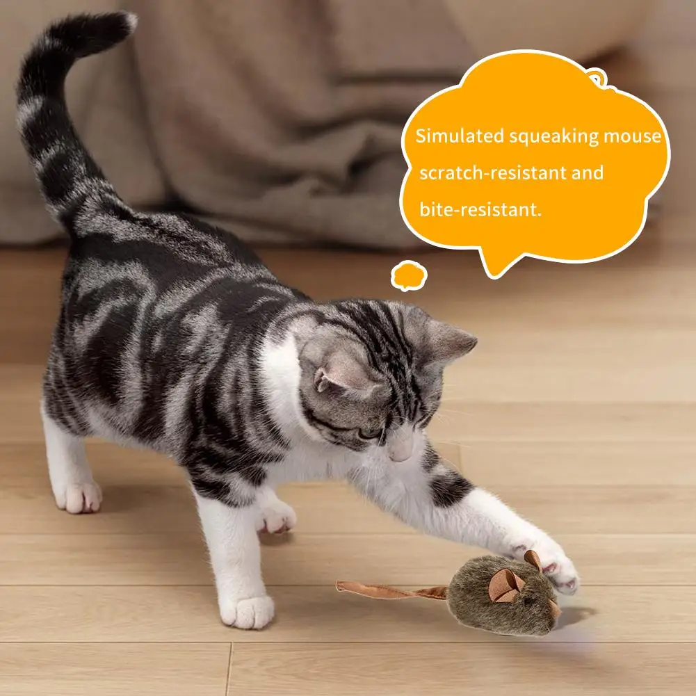 Funny Plush Mice Cat Toy Simul - Catnip Interactive Plush Mouse 评论和价格