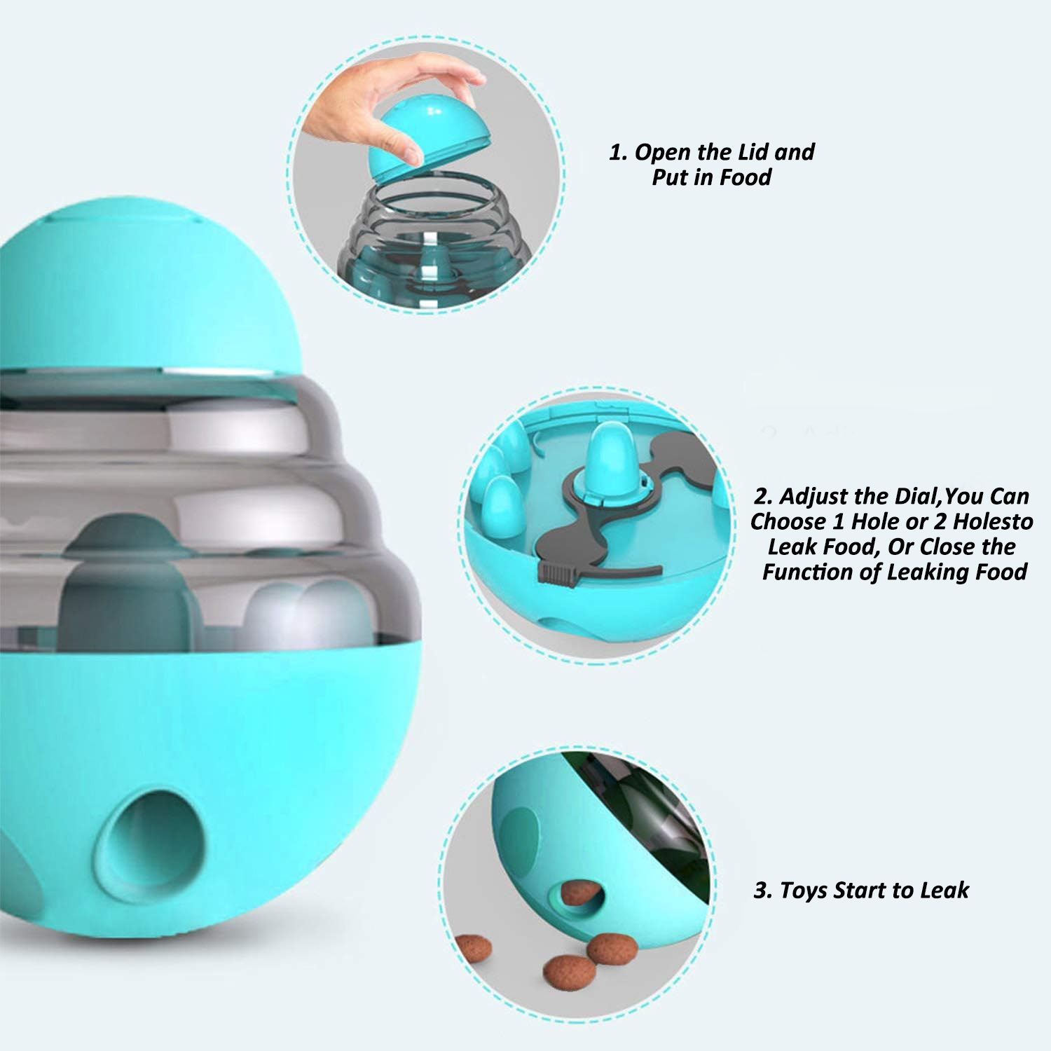 Dog Interactive Food Dispenser - Dog Puzzle Feeder Toy 评论和价格