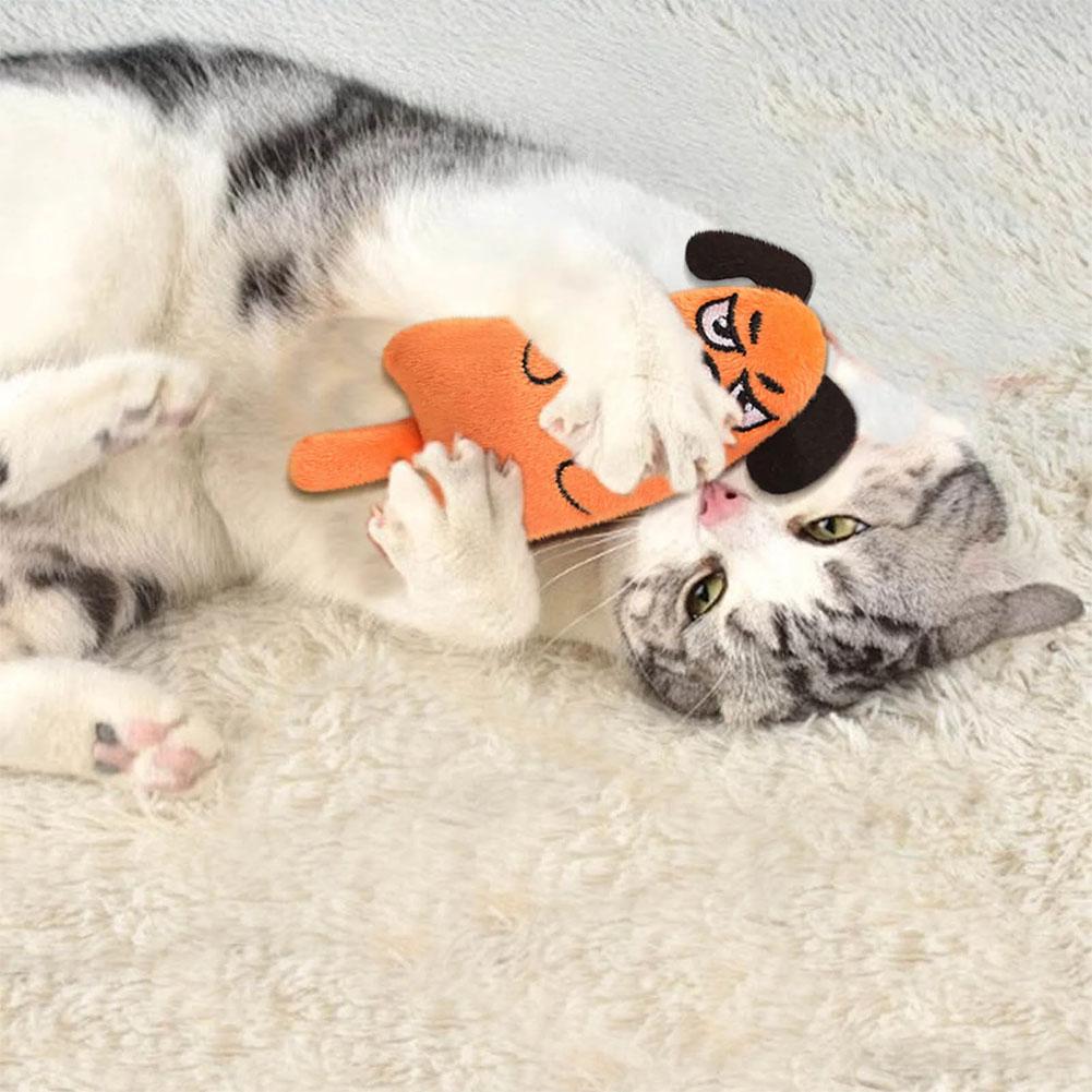 Cartoon Expression Cat Toys Pl - Catnip Interactive Plush Mouse 评论和价格