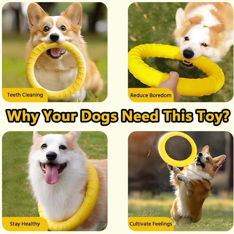 Dog Toys Pet Flying Discs EVA  - Suction Cup Dog Tug Toy 评论和价格