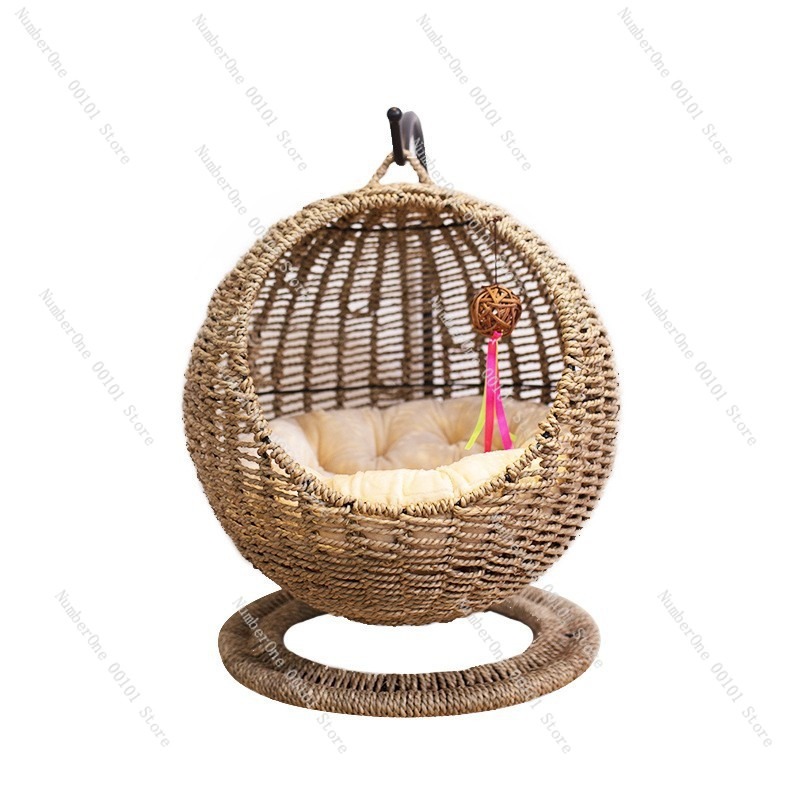 Rattan Cat Hanging Basket Bed  - Pet Beds 评论和价格