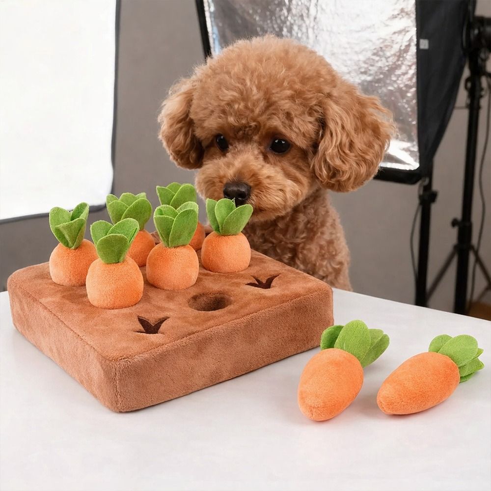 Stress Relief Carrot Snuffle M - Dog Puzzle Feeder Toy 评论和价格