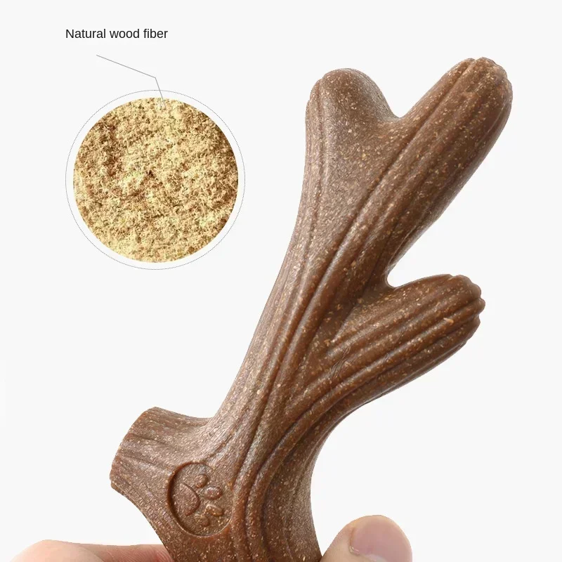 Pine Wood Deer Antlers Dog Che - Indestructible Dog Chew Toy 评论和价格